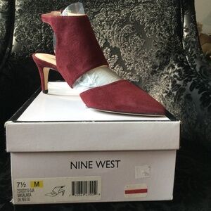 Nine West 7.5 DK RED Heel